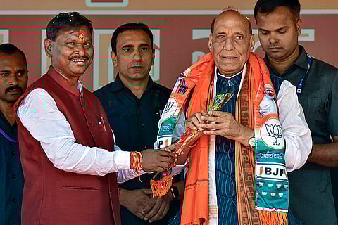 Rajnath Singh campaigns in Jharkhand