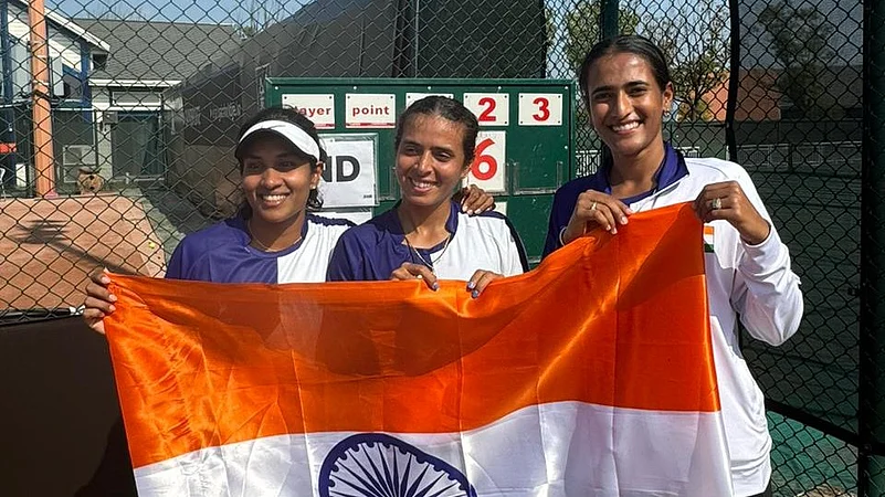 Indian team at Billie Jean King Cup, April 2024, AITA Twitter