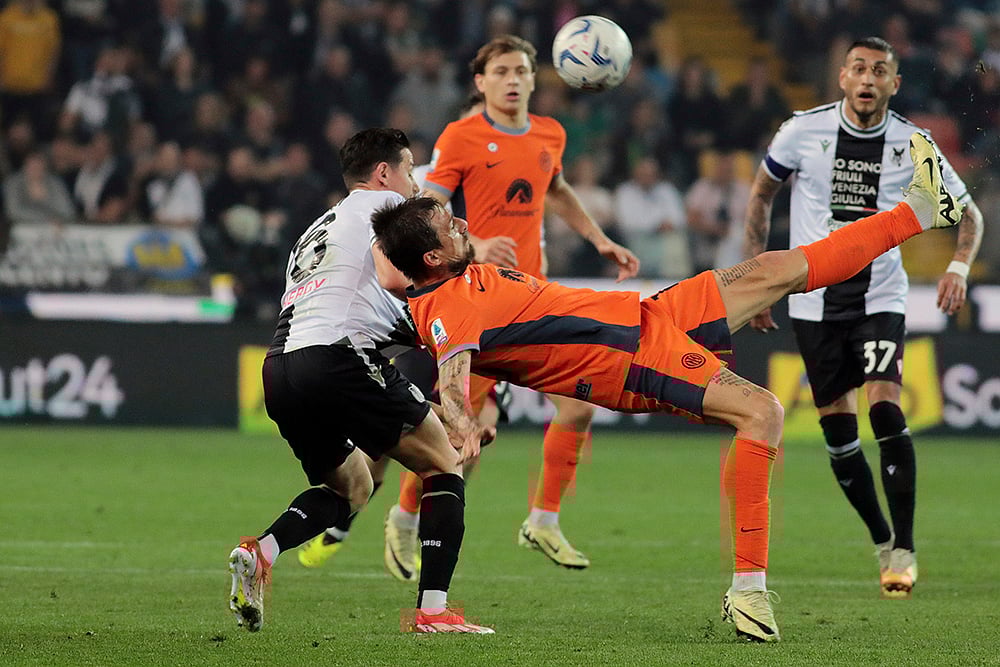 | Photo: Andrea Bressanutti/LaPresse via AP : Serie A: Udinese vs Inter Milan