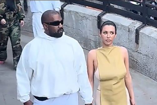 TikTok : Kanye West and Bianca Censori at Disneyland