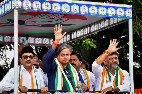 Shashi Tharoor's campaign for LS polls