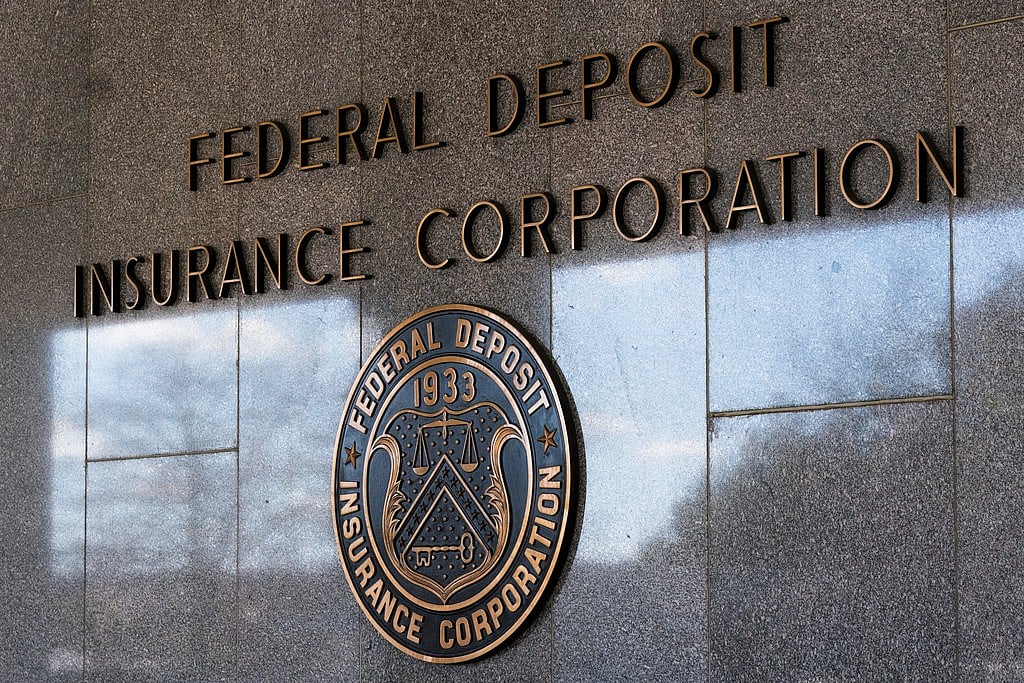AP : The Federal Deposit Insurance Corporation (FDIC) seal is shown outside its headquarters, March 14, 2023, in Washington. Regulators have closed Republic First Bank, a regional lender operating in Pennsylvania, New Jersey and New York. 