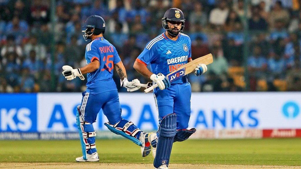 It is understood that skipper Rohit Sharma is likely to have a meeting with the chairman of selectors, Ajit Agarkar to discuss the outline of the team. - Surjeet Yadav/AP