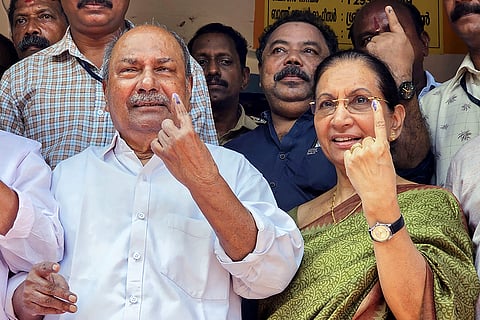 2nd phase of LS polls: AK Antony votes