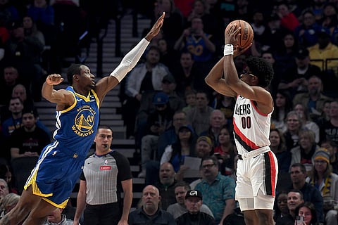 NBA: Golden State Warriors vs Portland Trail Blazers
