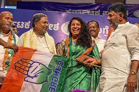 Swathi Chandrashekar joins Congress in K'taka