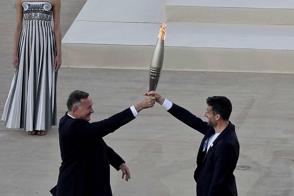 Paris 2024 Olympic Flame - Photo: AP/Vasilis Psomas