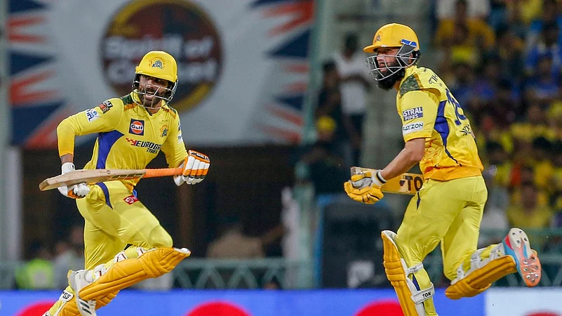 Ravindra Jadeja and Moeen Ali, LSG vs CSK, IPL 2024, AP photo