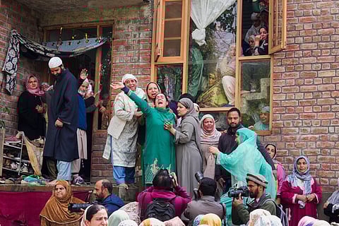 Kin of victims in the boat capsize in Srinagar.