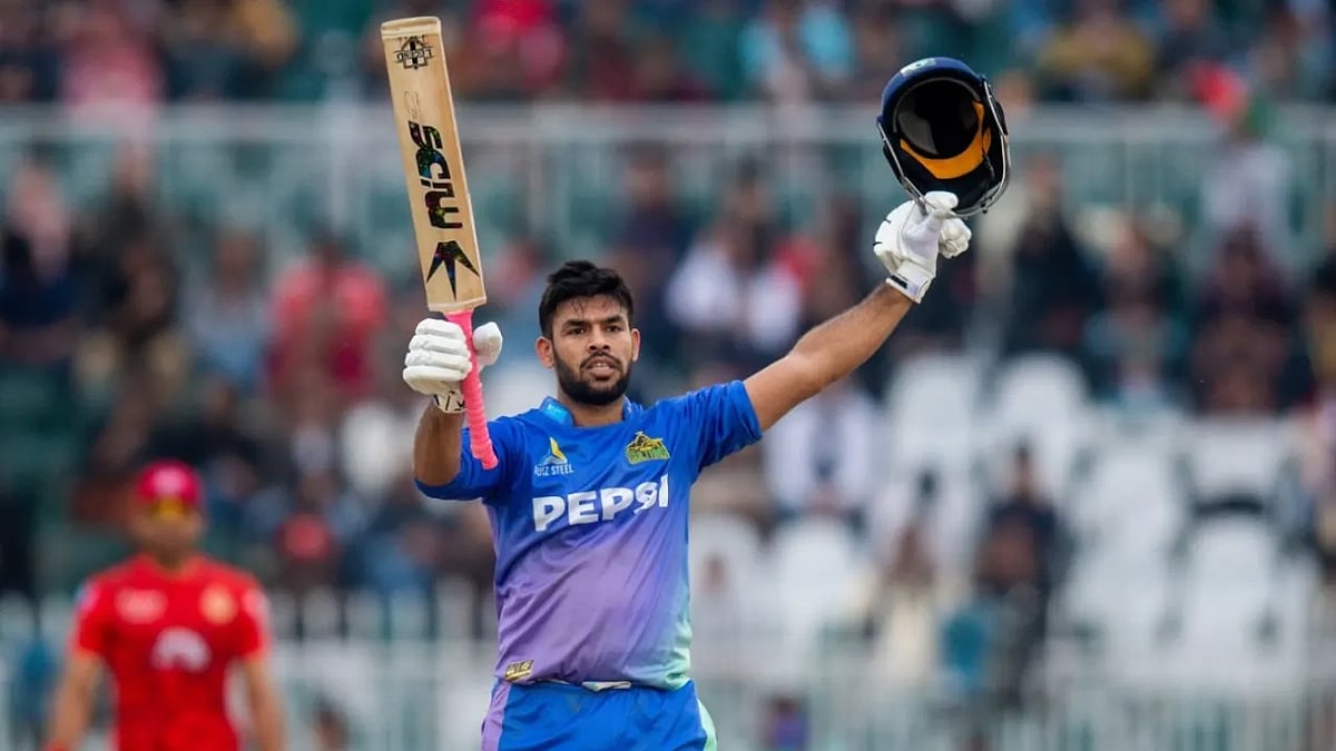 X/Pakistan Super League : Usman Khan celebrating a hundred he scored while playing for Multan Sultans in Pakistan Super League 2024 in March.