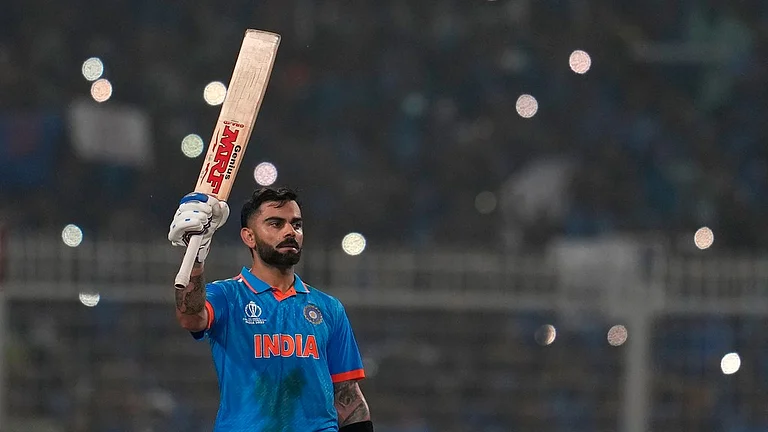 Virat Kohli scored his 50th ODI century during the 2023 ODI World Cup semi-final against New Zealand at the Wankhede Stadium in Mumbai. - File/AP