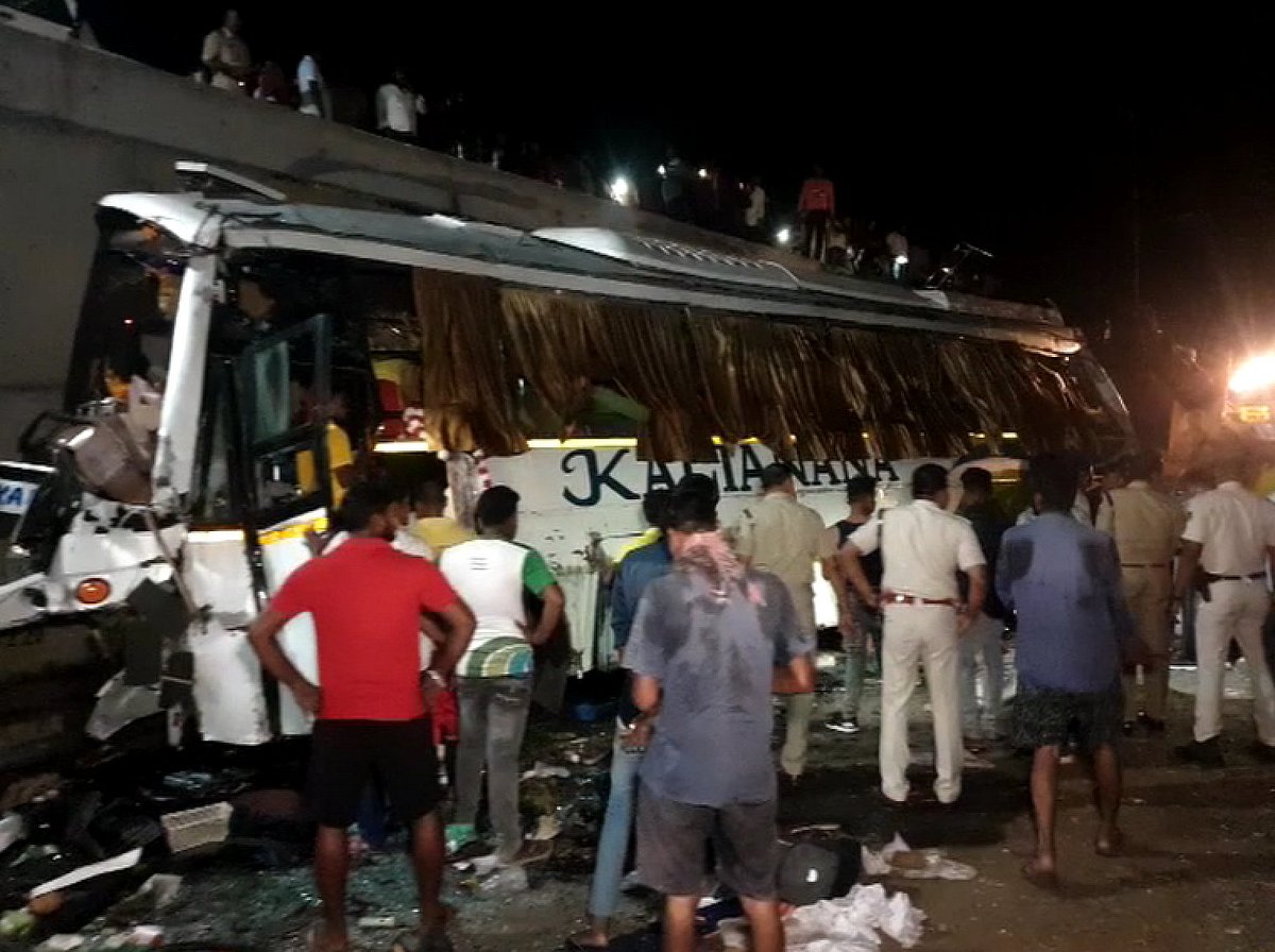 PTI : Visual from the accident spot in Odisha's Jajpur |