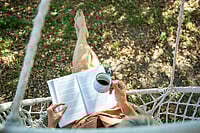 stock photo : Woman reading a book