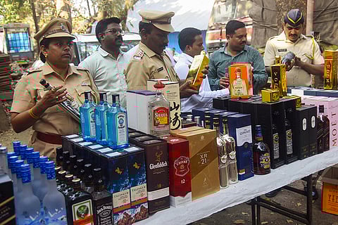 Maharashtra excise dept seize foreign liquor