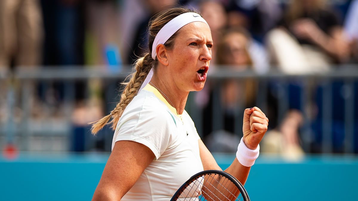 File : Victoria Azarenka in action in Madrid.
