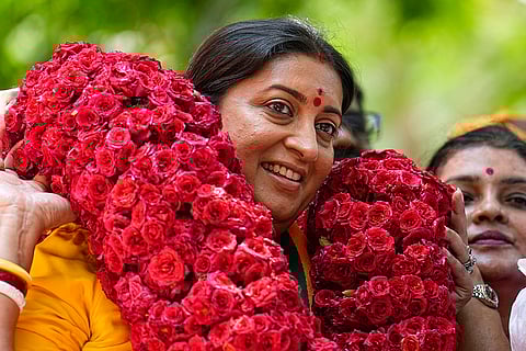Smriti Irani campaigns in Chennai