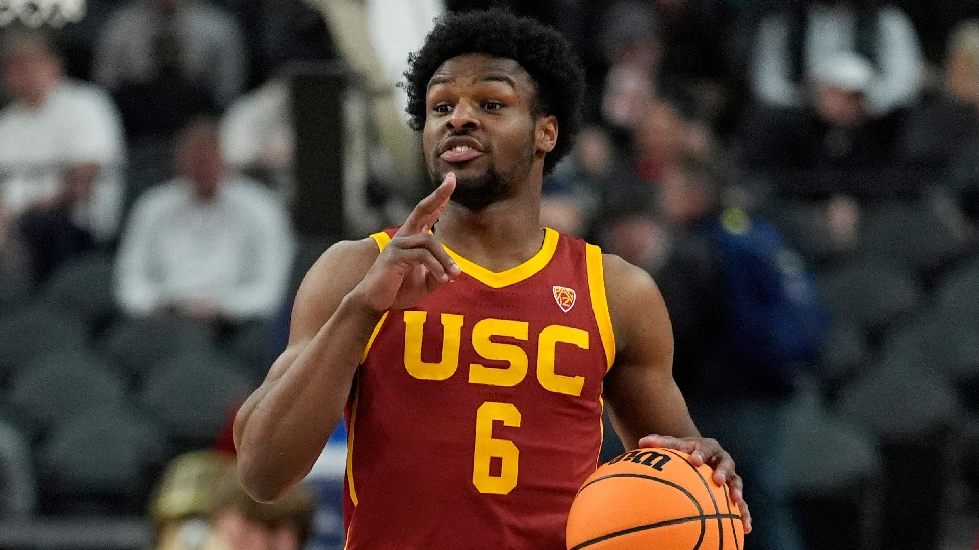 John Locher/AP : “I’ve had a year with some ups and downs but all added to growth for me as a man, student and athlete," Bronny James said on Instagram.