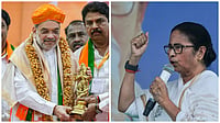 Mamata Banerjee Says Amit Shah’s SIR Strategy Won’t Help BJP Capture Bengal File Image : L: Home Minister and BJP leader Amit Shah | R: West Bengal CM and TMC leader Mamata Banerjee