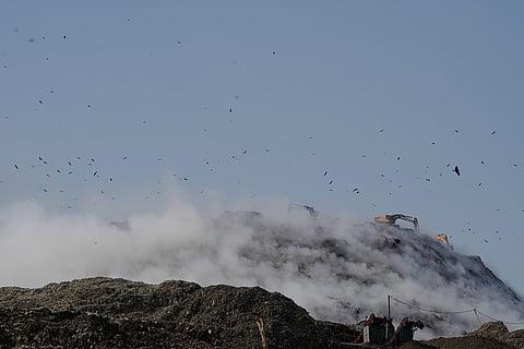 Fire at Ghazipur landfill site
