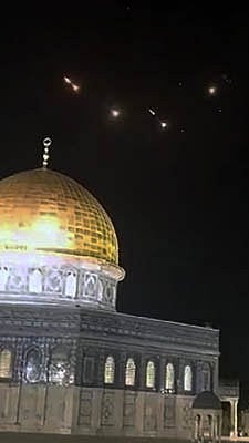 Israel's night sky saw interception of several incoming missiles from Iran on Saturday | 