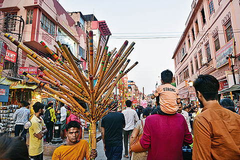 A New Face: The revamped road connecting Godowlia Chowk to Dashashwamedh Ghat in Varanasi