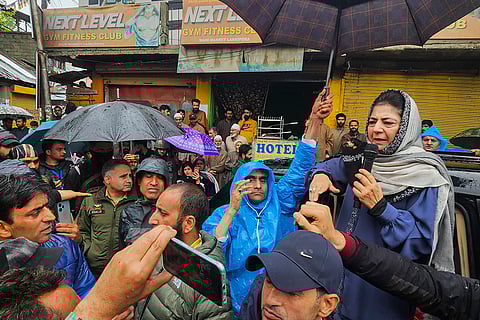 Mehbooba Mufti campaigns in Anantnag