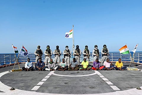 Indian Navy hands over nine pirates to police