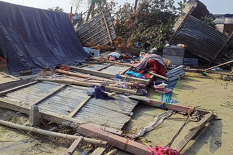 Aftermath of storm in Jalpaiguri