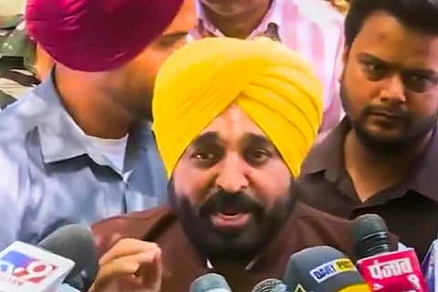 Bhagwant Mann meets Kejriwal