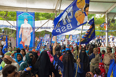 Mayawati addresses election campaign rally