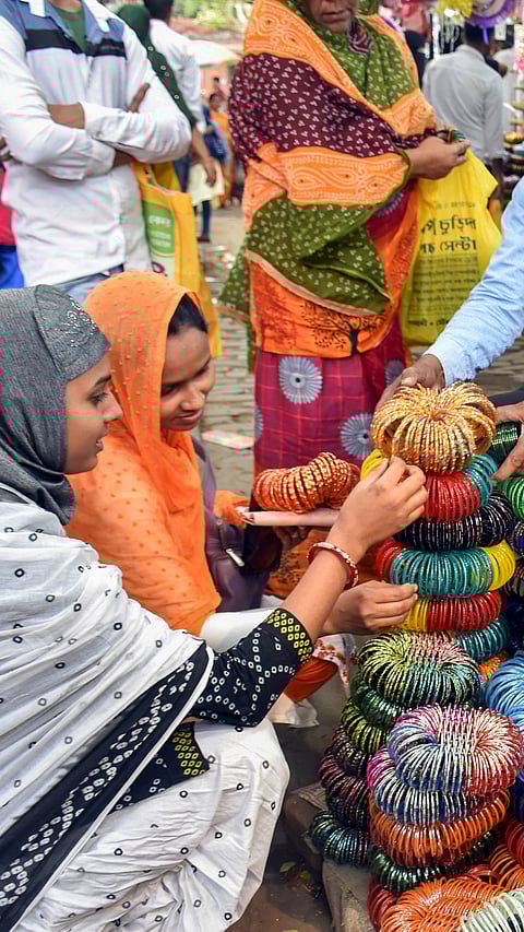 Eid shopping in West Bengal.