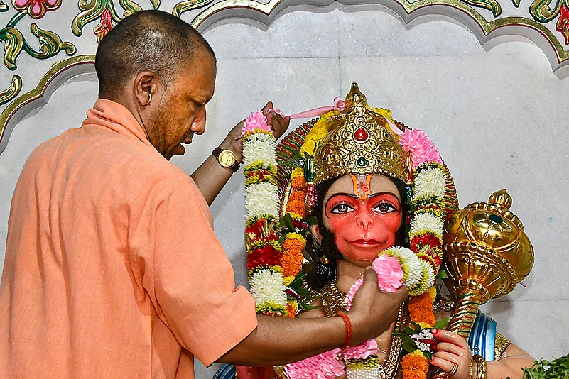 Adityanath celebrates Hanuman Jayanti