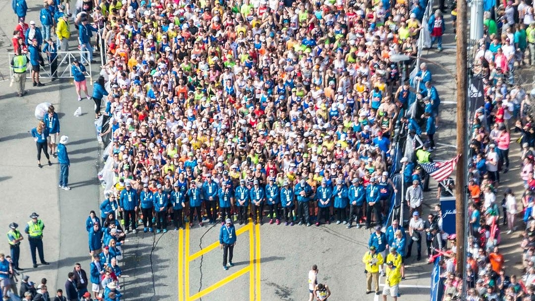 A glimpse from one of the Boston Marathons.  - X | Boston Marathon