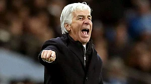 Martin Rickett/PA : Gian Piero Gasperini’s side face Fiorentina next.