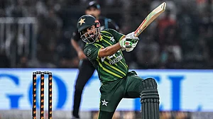 Babar Azam's innings was crucial to Pakistan earning victory in Lahore.