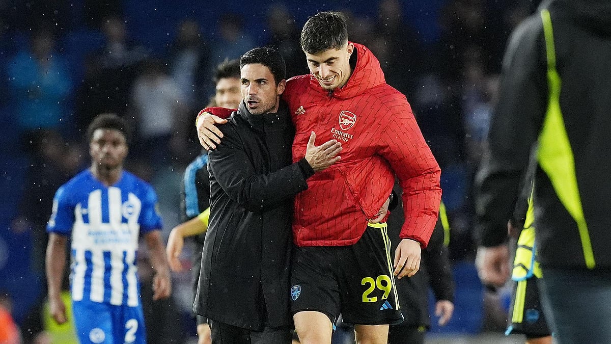 Gareth Fuller/PA : Mikel Arteta (left) hailed his players’ performance. 
