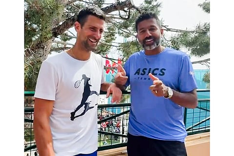 Novak Djokovic & Rohan Bopanna