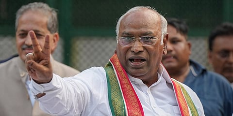 Congress Chief Mallikarjun Kharge |