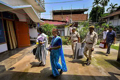 Postal voting in Nagaon