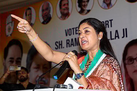 Alka Lamba campaigns in Jammu