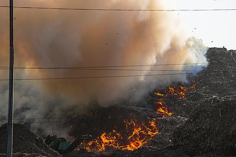 Fire at Ghazipur landfill site
