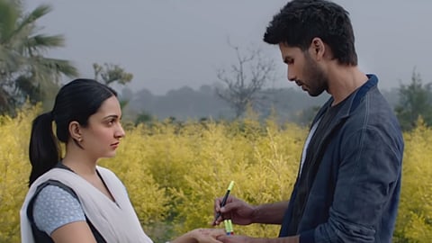 A still of Shahid Kapoor and Kiara Advani in 'Kabir Singh'