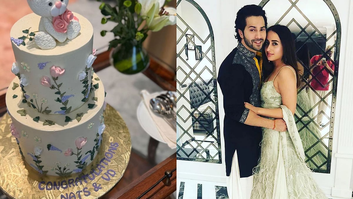 Instagram : Varun Dhawan-Natasha Dalal's Baby Shower Cake
