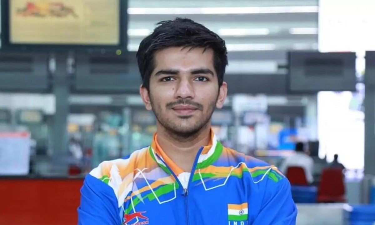 File : Spanish Para Badminton gold medallist Tarun.