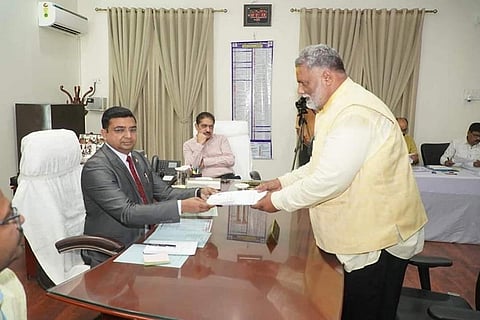 Pappu Yadav files nomination from Purnea