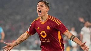 Paulo Dybala was on target in the first half (Andrew Medichini/AP)