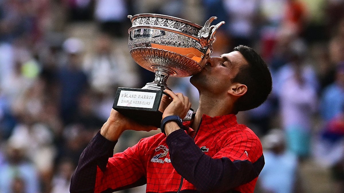X/@DjokerNole : Novak Djokovic after winning French Open 2023