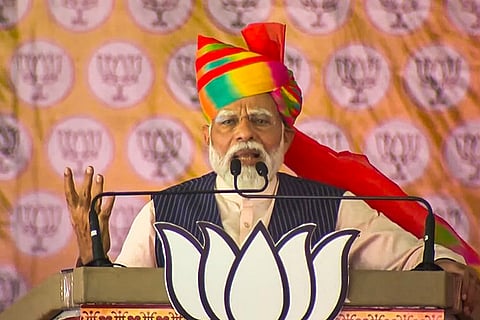 PM Modhi in Rajasthan