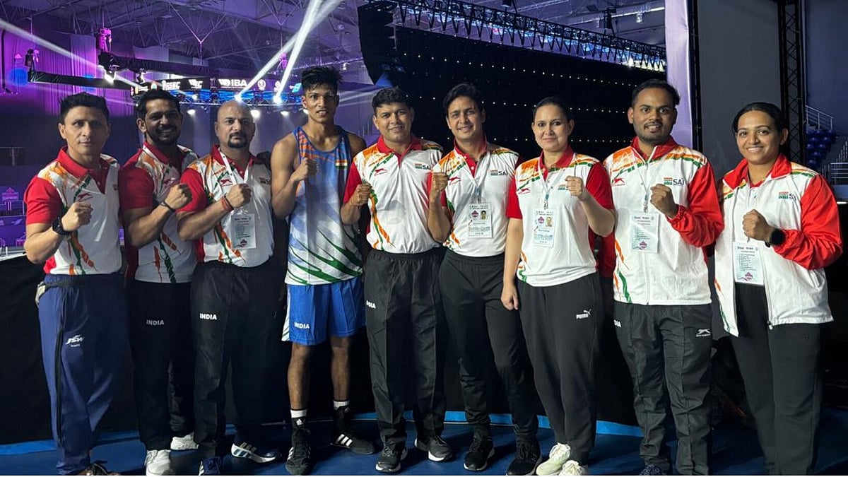 X | BFI : Indian boxers at ASBC Asian U22 & Youth Boxing Championships 2024. 