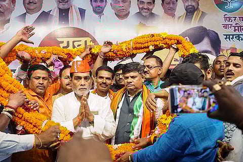 Ram Kripal Yadav campaigns in Patna
